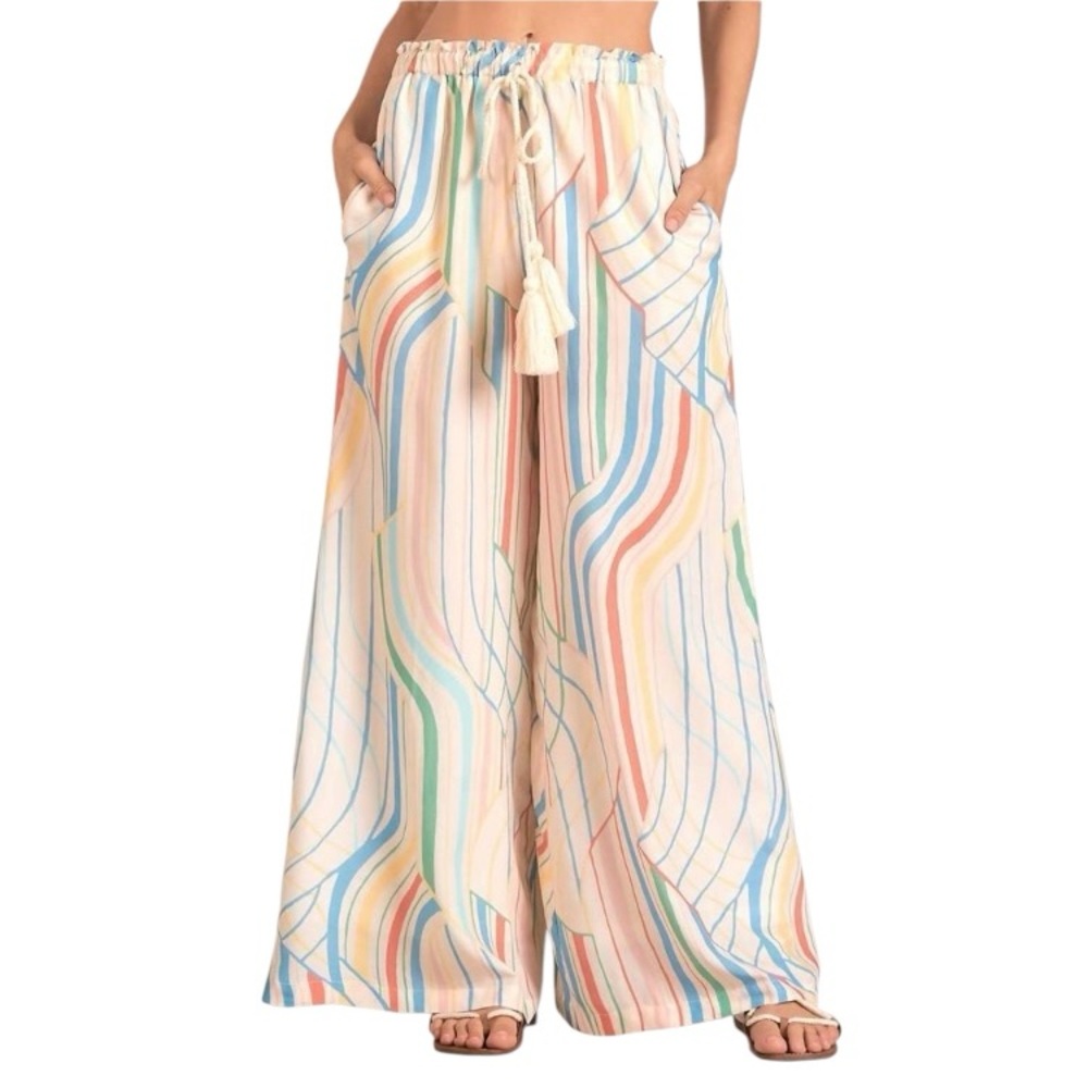 Elan Santa Barbara wide leg flowy pants